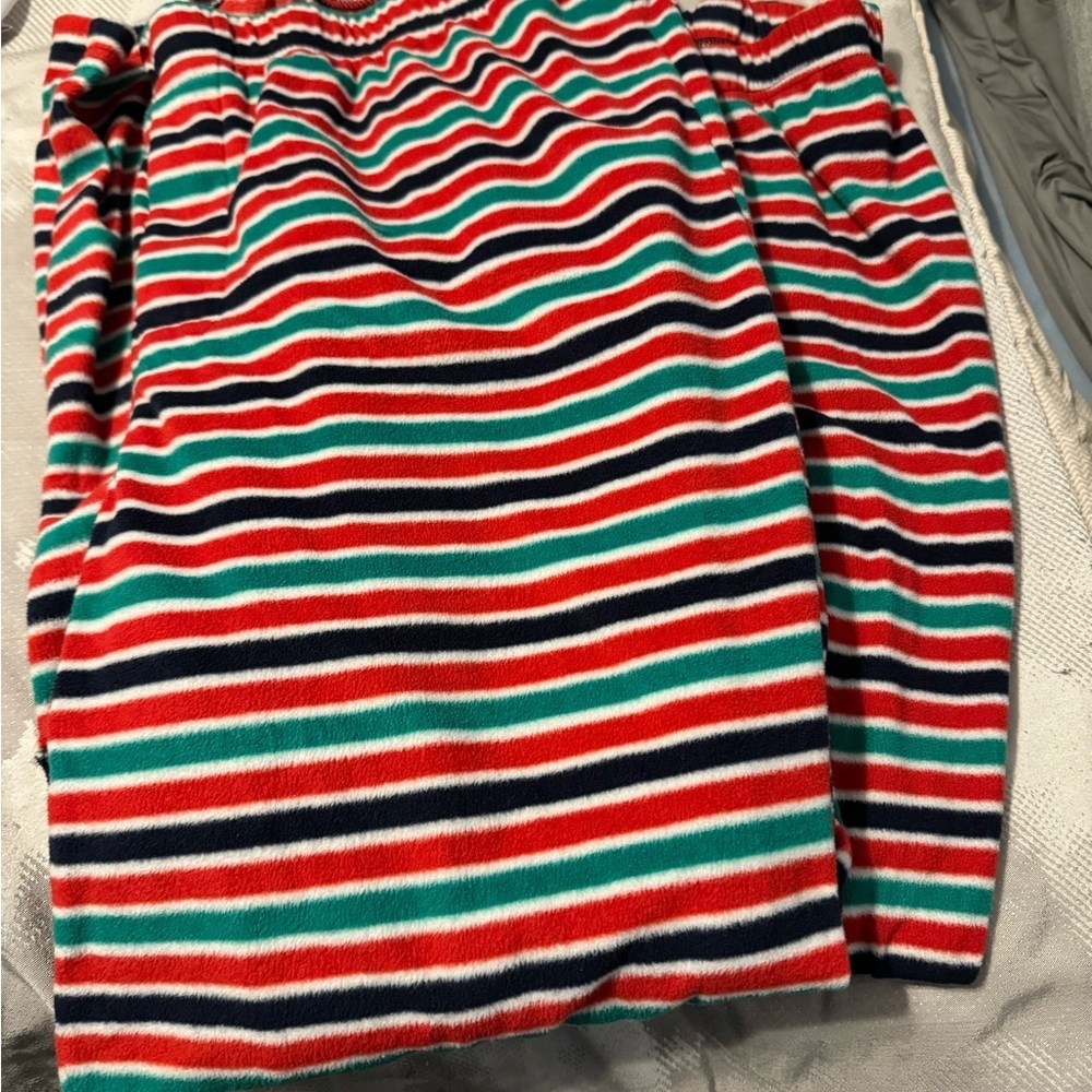 Cozy set of Holiday Christmas Pajama pants Candy Cane Striped Men Woman Set! - Picture 7 of 7